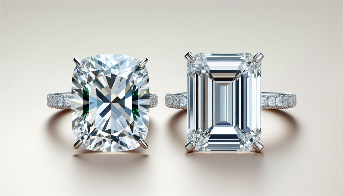 Emerald cut and radiant cut on sale